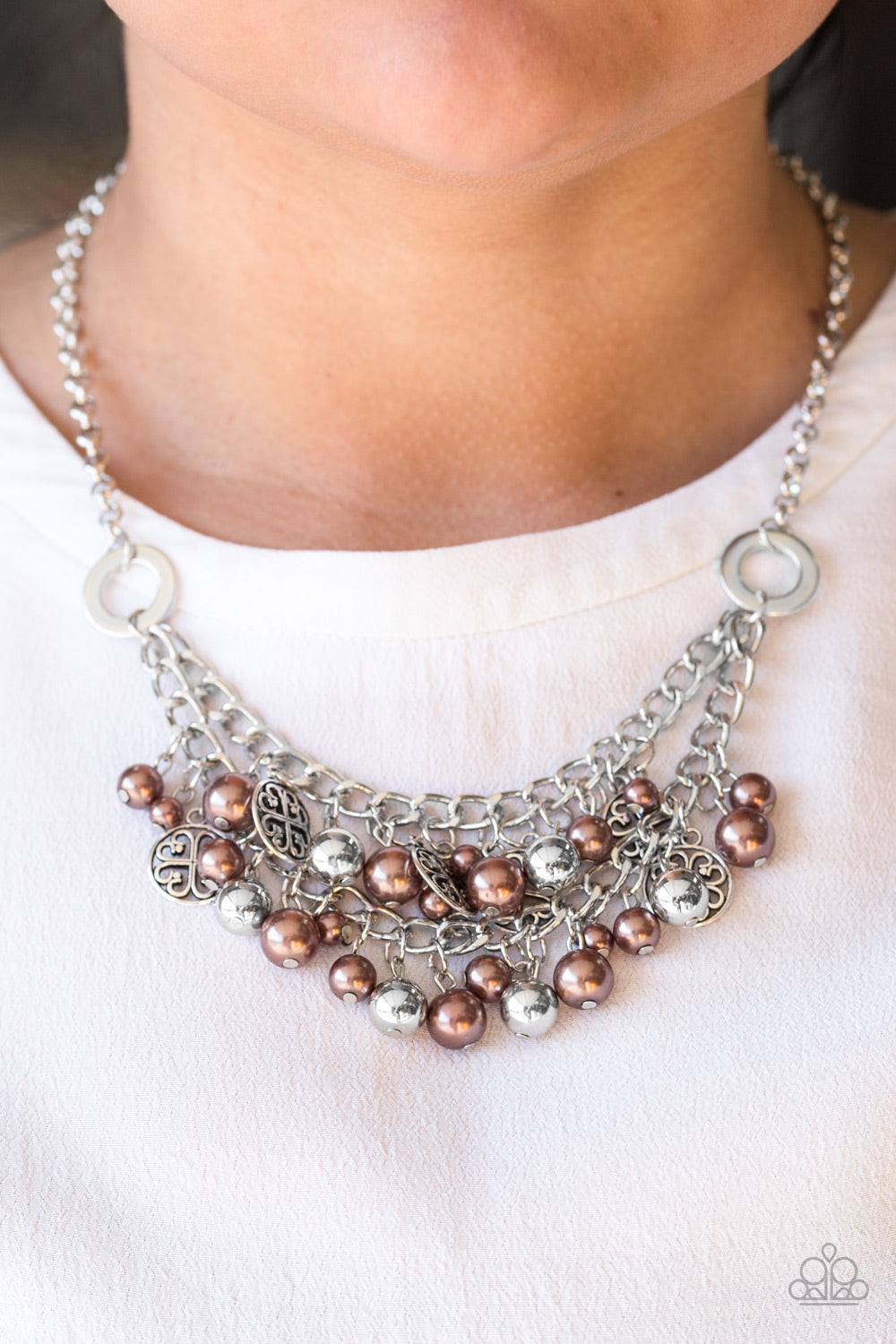 Cinderella Glam - brown - Paparazzi necklace