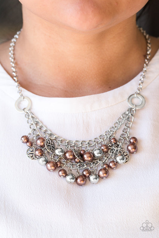 Cinderella Glam - brown - Paparazzi necklace