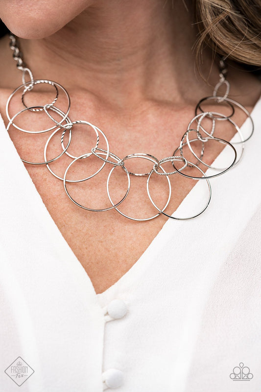 Circa De Couture - silver - Paparazzi necklace