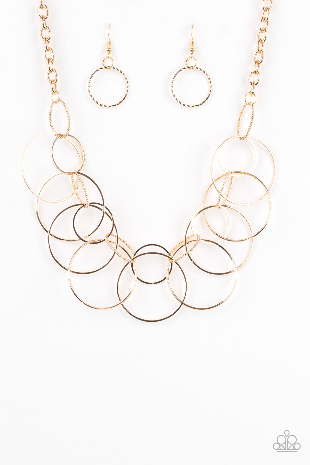 Circa de Couture - gold - Paparazzi necklace