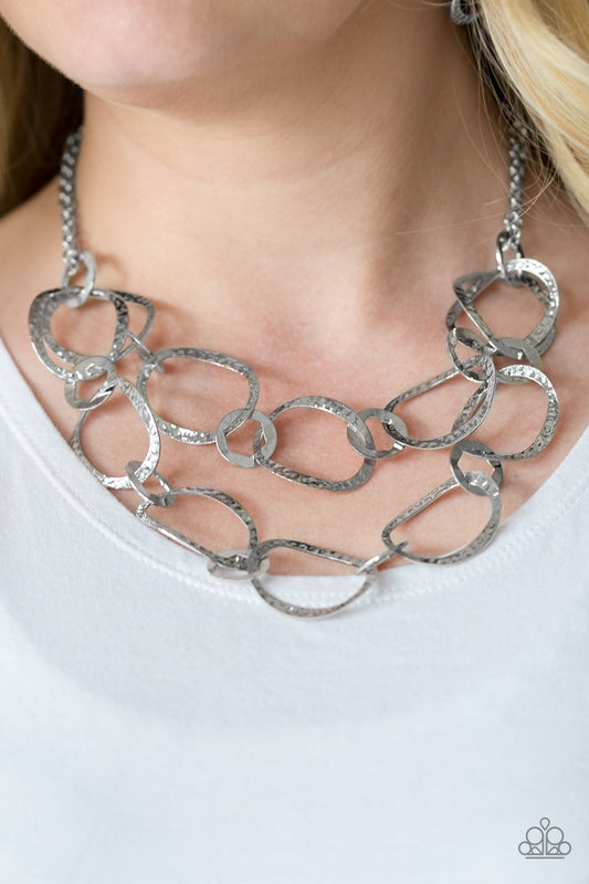 Circus Chic - silver - Paparazzi necklace