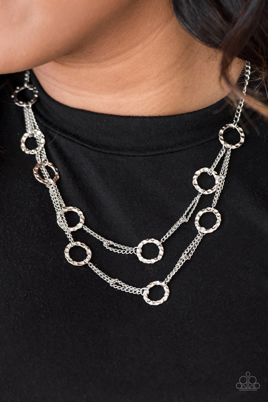 Circus Couture - silver - Paparazzi necklace