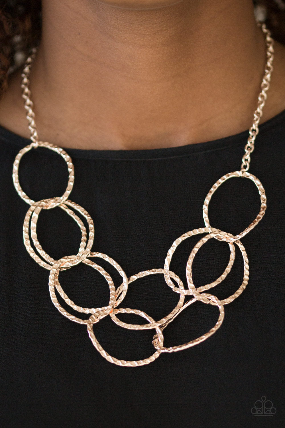 Circus Royale - rose gold - Paparazzi necklace