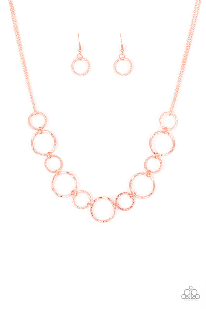 Circus Show - copper - Paparazzi necklace