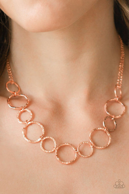 Circus Show-copper-Paparazzi necklace
