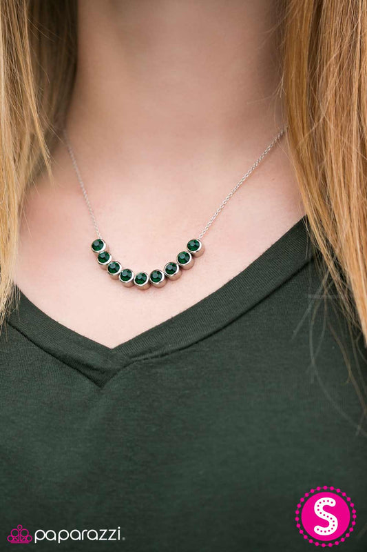City Skyline - Green - Paparazzi necklace