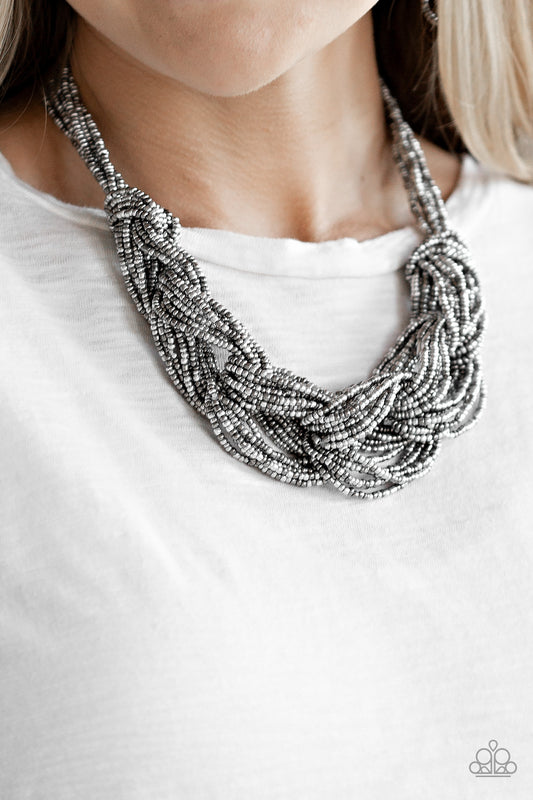 City Catwalk - silver - Paparazzi necklace