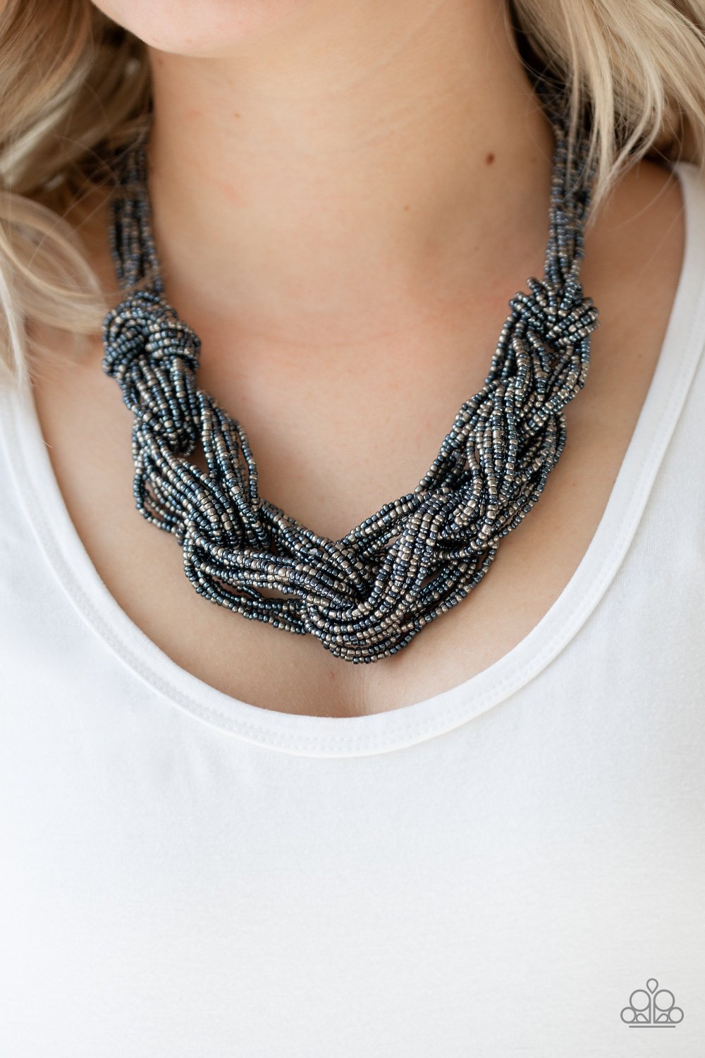 City Catwalk-blue-Paparazzi necklace