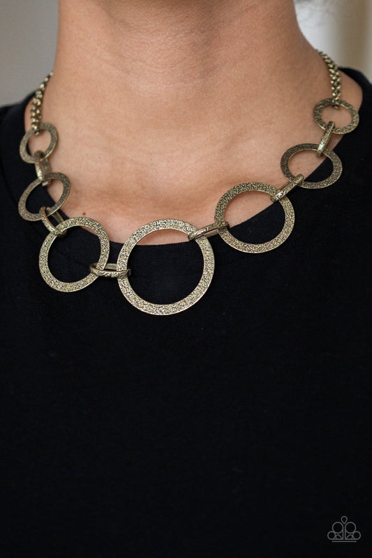 City Circus-brass-Paparazzi necklace