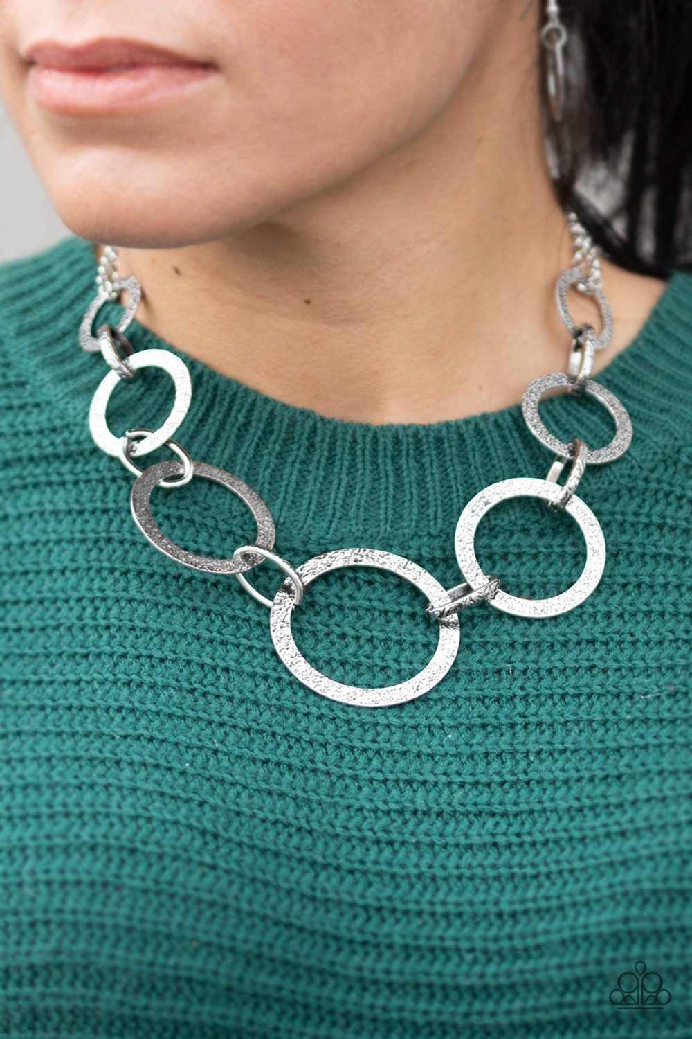 City Circus - silver - Paparazzi necklace