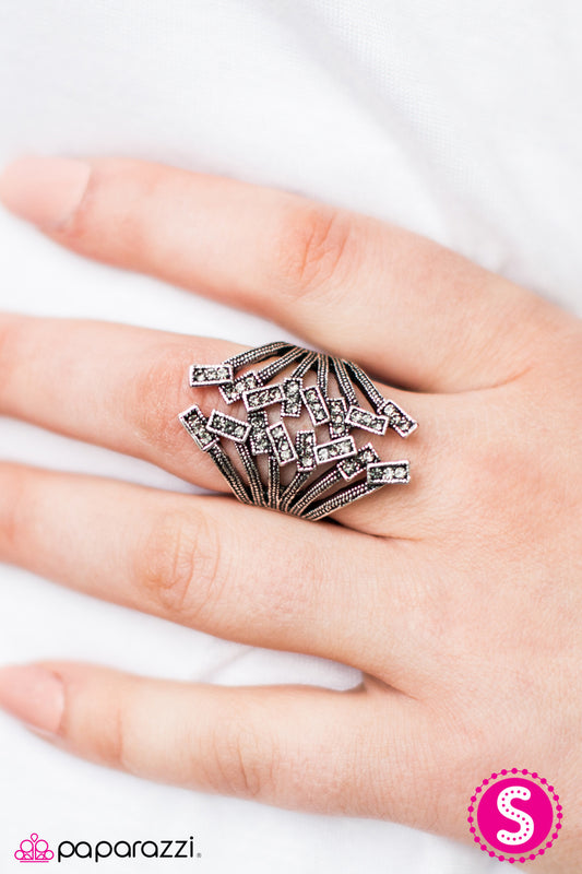 Class and Clash - Silver - Paparazzi ring