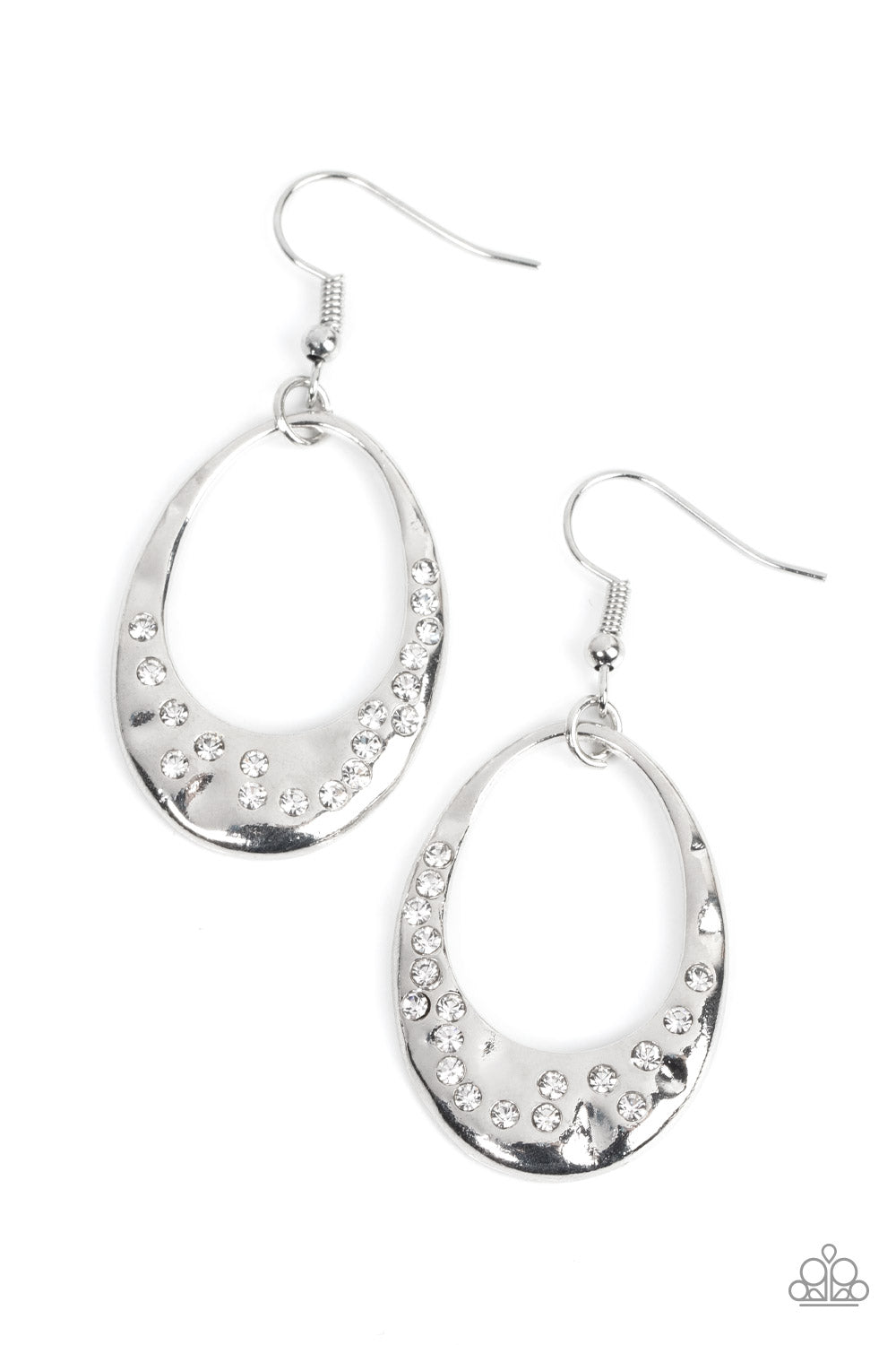 Classic Keepsake - white - Paparazzi earrings