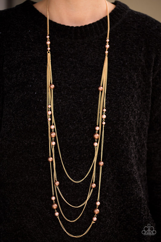 Classical Refinement - brown - Paparazzi necklace