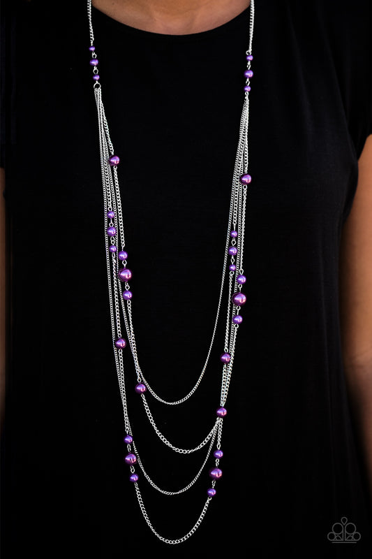 Classical Refinement - purple - Paparazzi necklace - purple