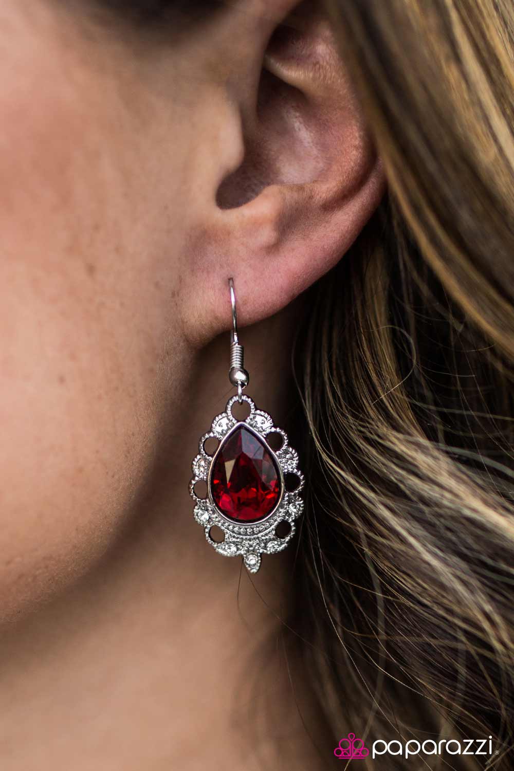 Classy Casanova - Red - Paparazzi earrings