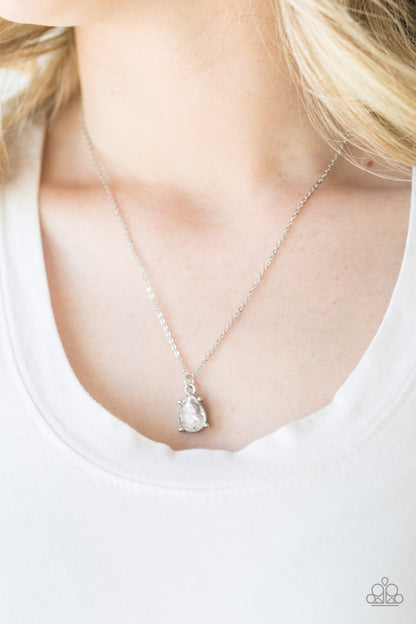 Classy Classicist - white - Paparazzi necklace – JewelryBlingThing