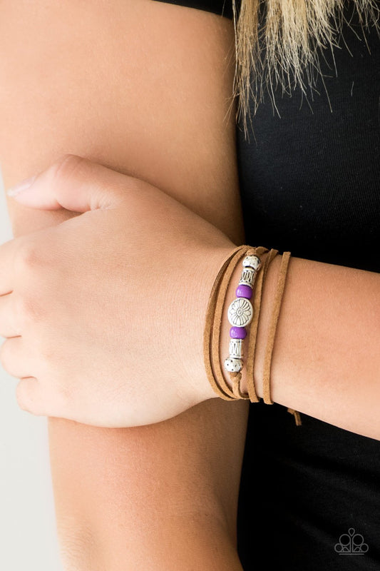 Clear a Path - purple - Paparazzi bracelet