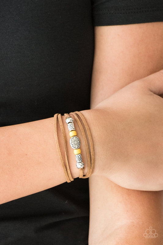 Clear a Path - yellow - Paparazzi bracelet