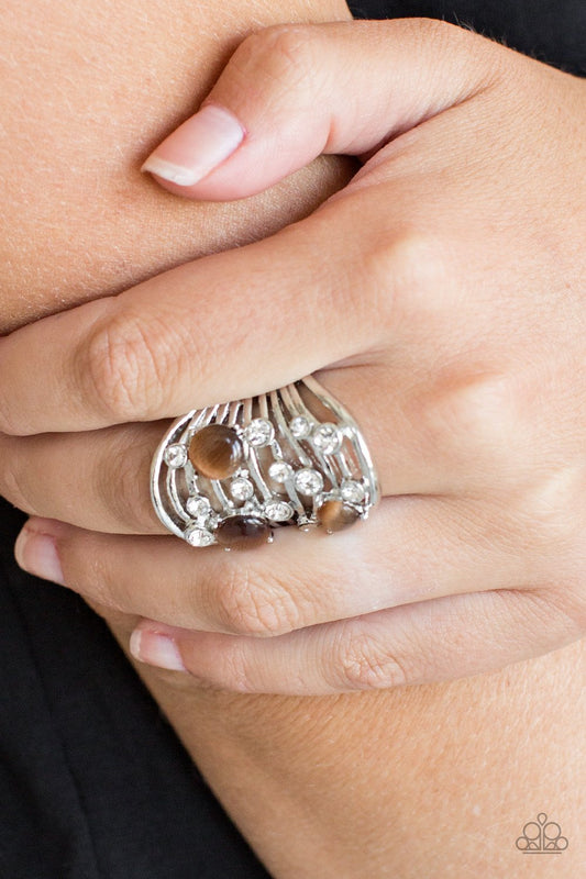 Clear the Sway - brown - Paparazzi ring