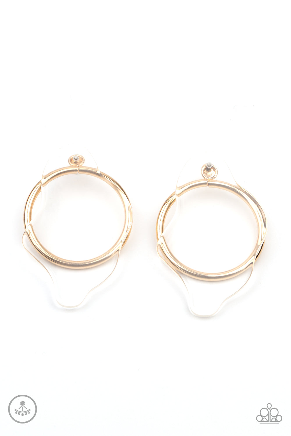 Clear the Way! - gold - Paparazzi earrings