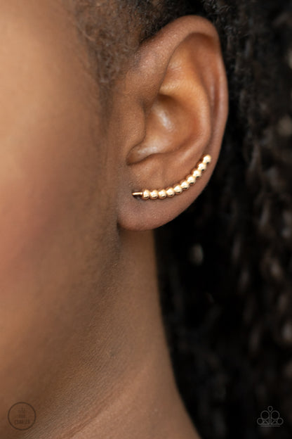 Climb On - gold - Paparazzi earrings