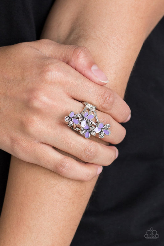 Climbing Gardens-purple-Paparazzi ring