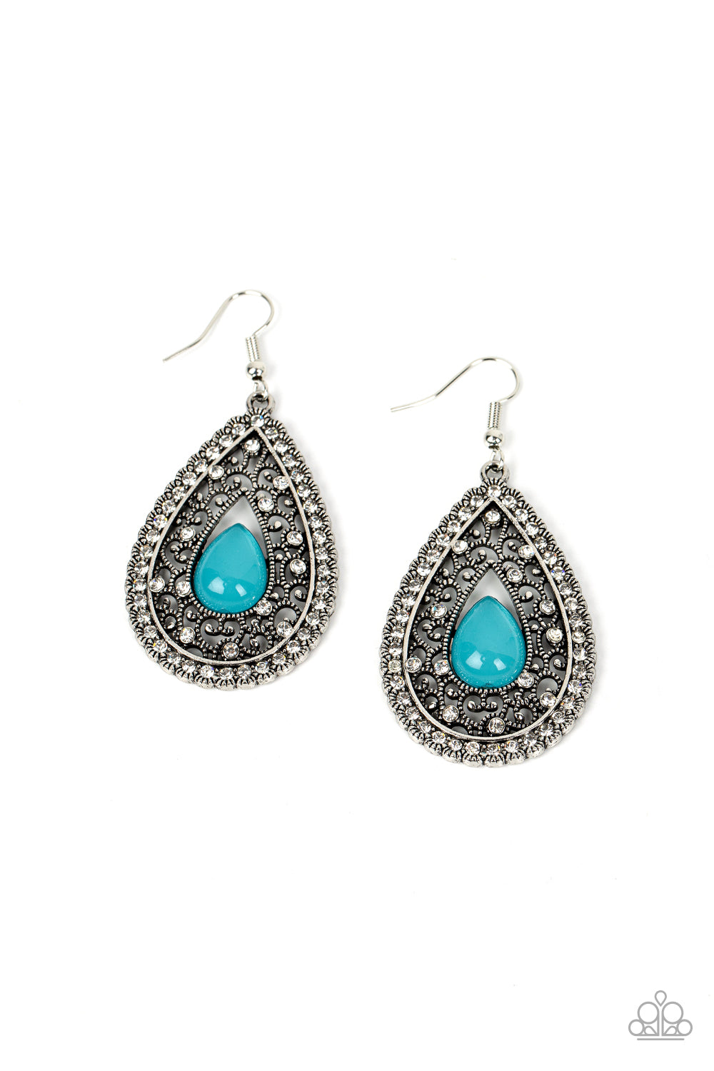 Cloud Nine Couture - blue - Paparazzi earrings