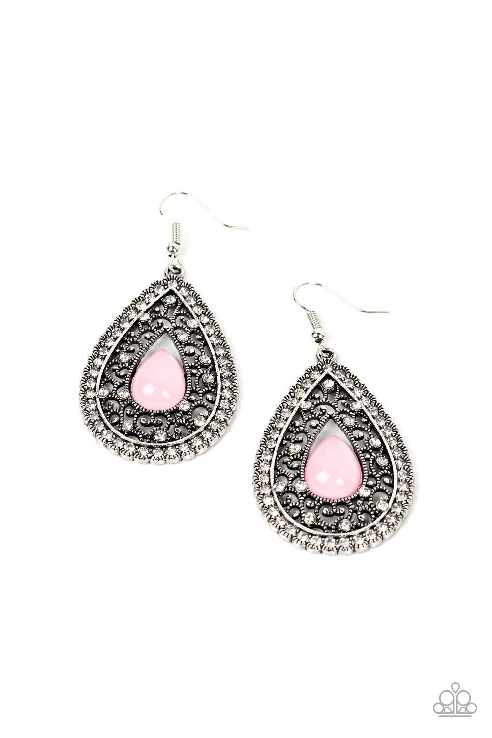 Cloud Nine Couture - pink - Paparazzi earrings
