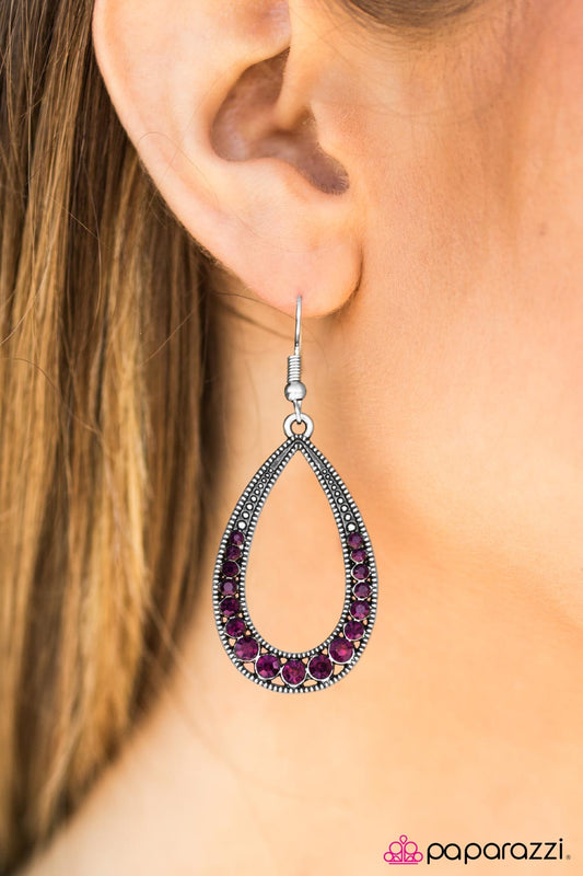 Cloudy With A Chance of SPARKLE - Paparazzi earrings