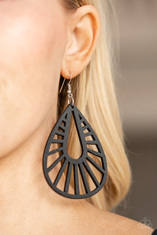 Coachella Chill-black-Paparazzi earrings