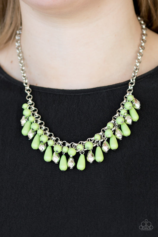 Coastal Cabanas - green - Paparazzi necklace