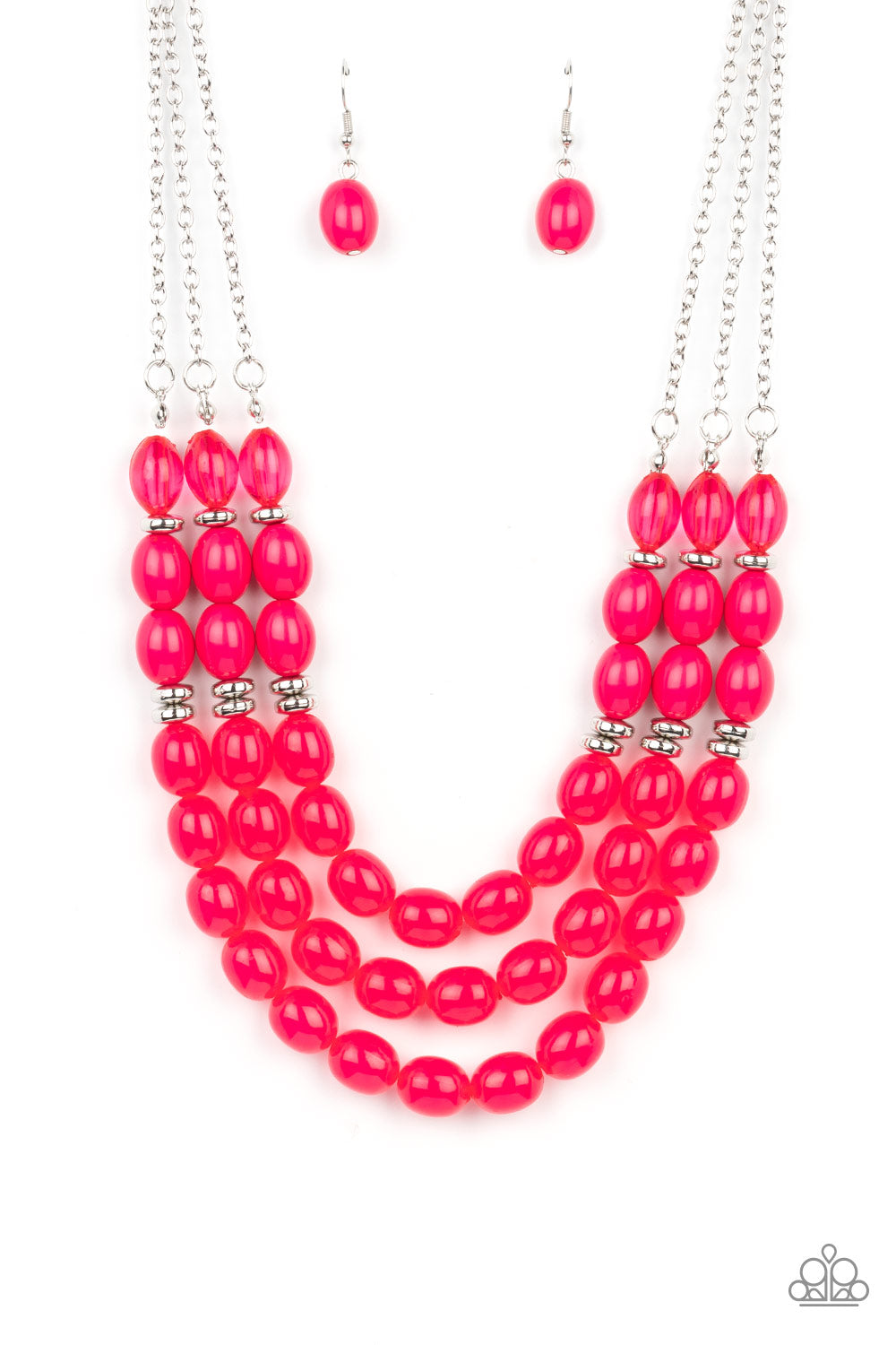Coastal Cruise - pink - Paparazzi necklace – JewelryBlingThing