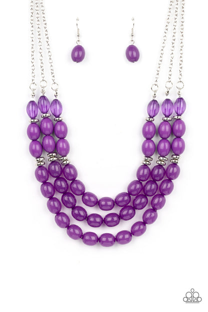 Coastal Cruise - purple - Paparazzi necklace