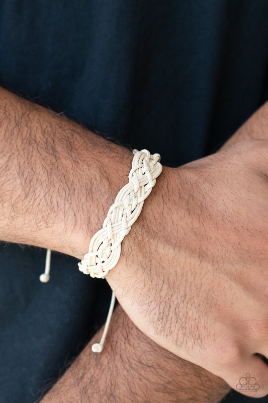 Coastal Diving - white - Paparazzi MENS bracelet