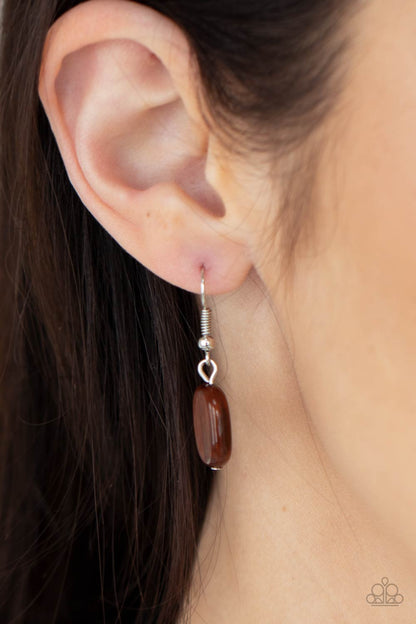 Cobble Creeks - brown - Paparazzi necklace