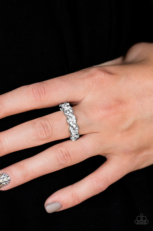 Cold Hard Cash - white - Paparazzi ring