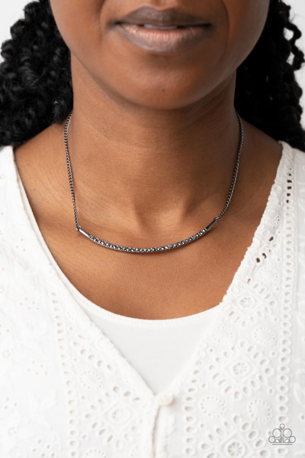 Collar Poppin Sparkle - black - Paparazzi necklace