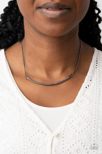 Collar Poppin Sparkle - black - Paparazzi necklace