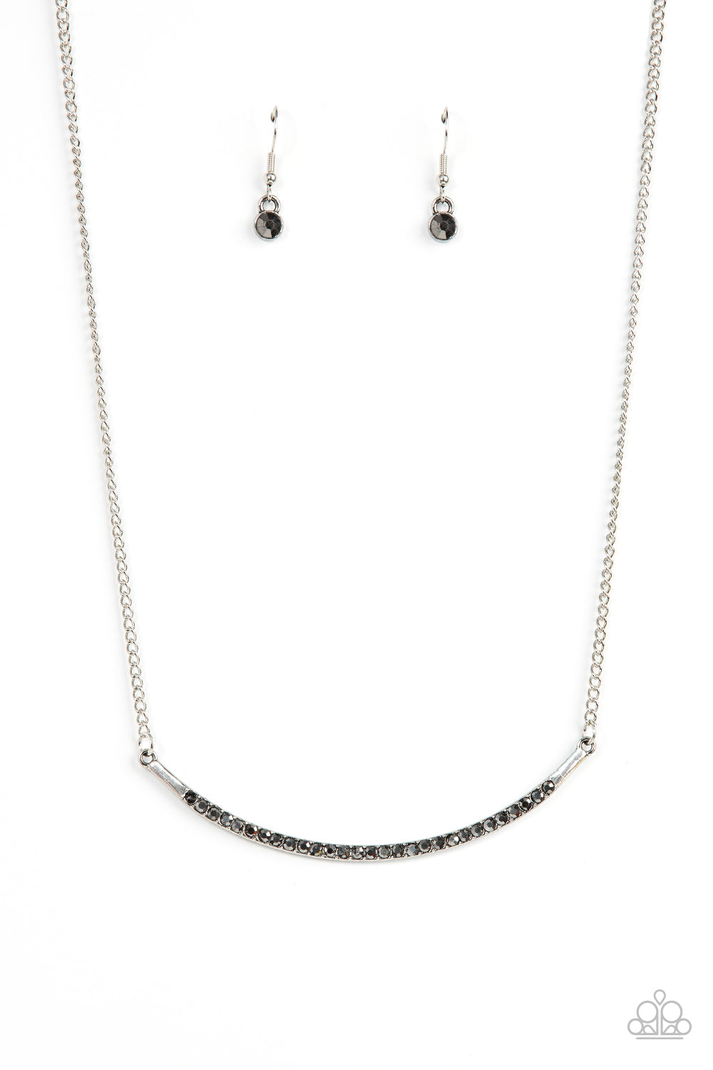 Collar Poppin Sparkle - silver - Paparazzi necklace