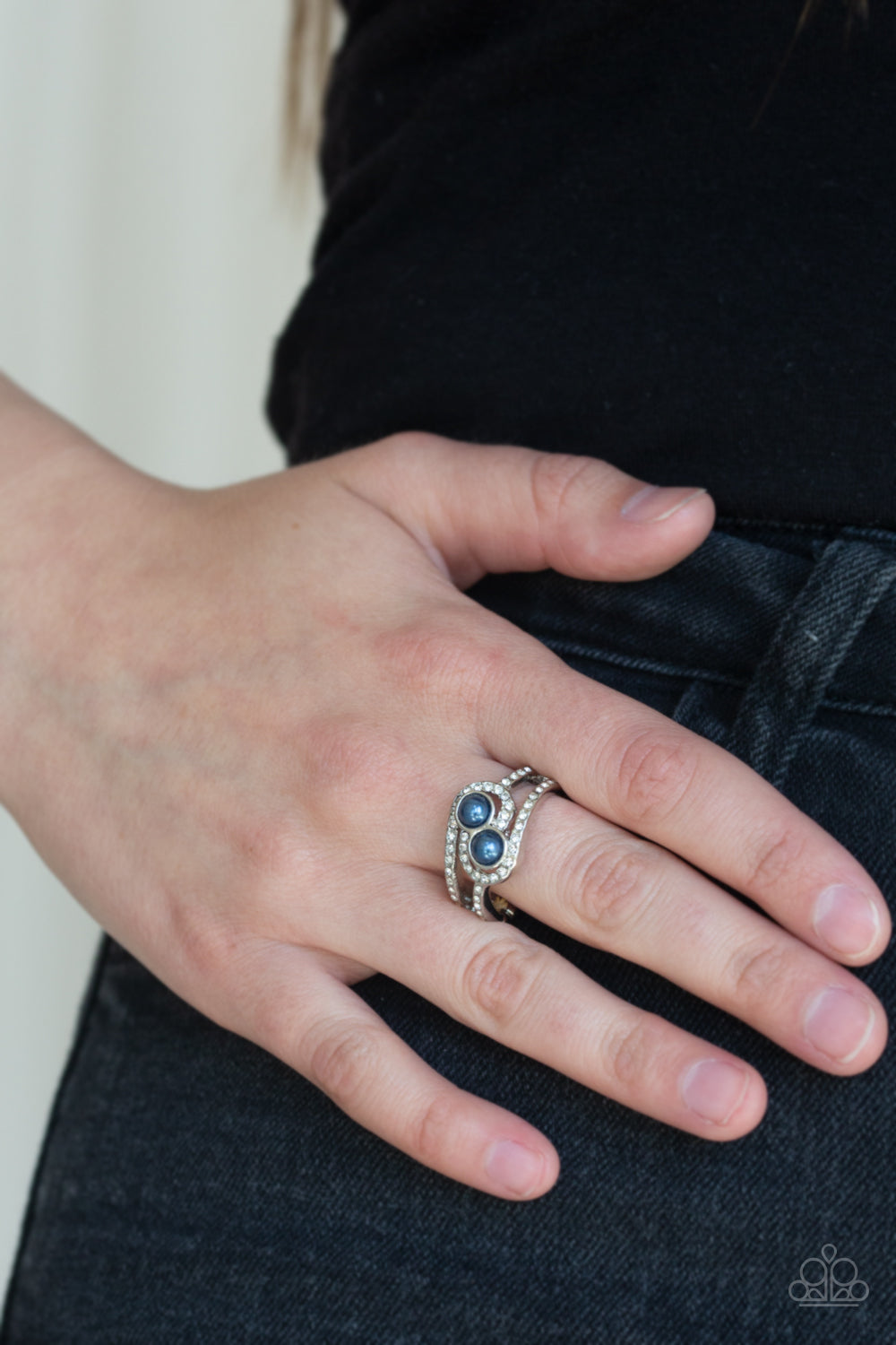 Collect Up Front - blue - Paparazzi ring