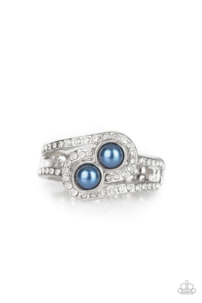 Collect Up Front - blue - Paparazzi ring