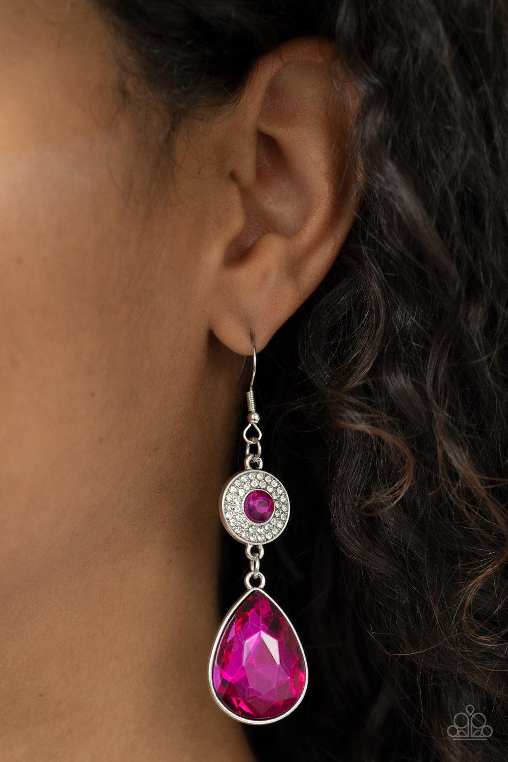 Collecting My Royalties - pink - Paparazzi earrings