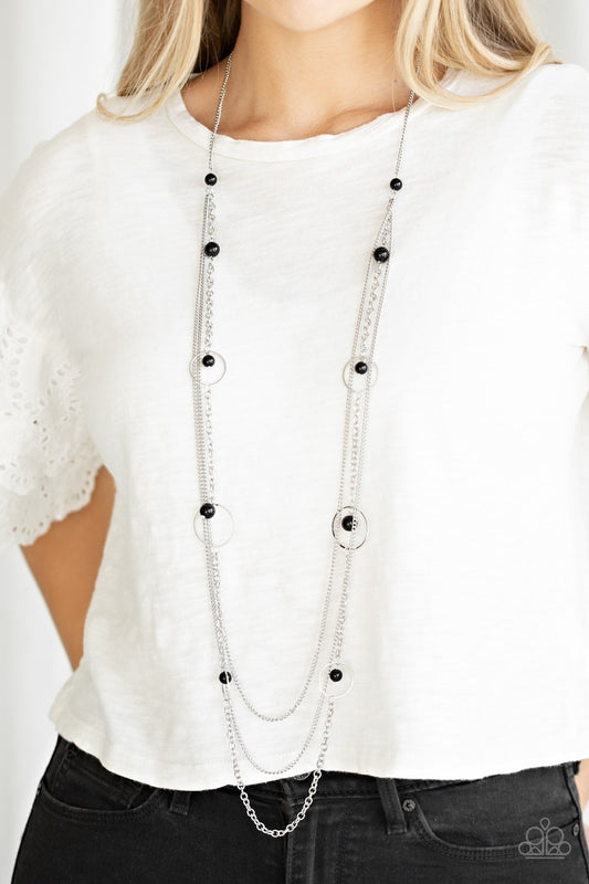 Collectively Carefree - black - Paparazzi necklace