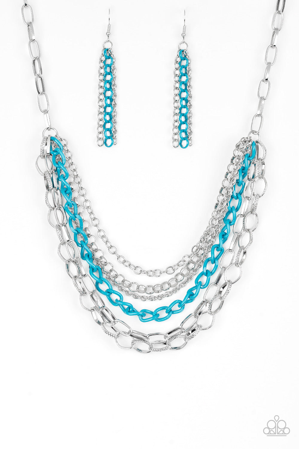 Collier Color Bomb Paparazzi Argenté - Pour Femme - Neuf Avec étiquettes - Bijou Fantaisie Tendance