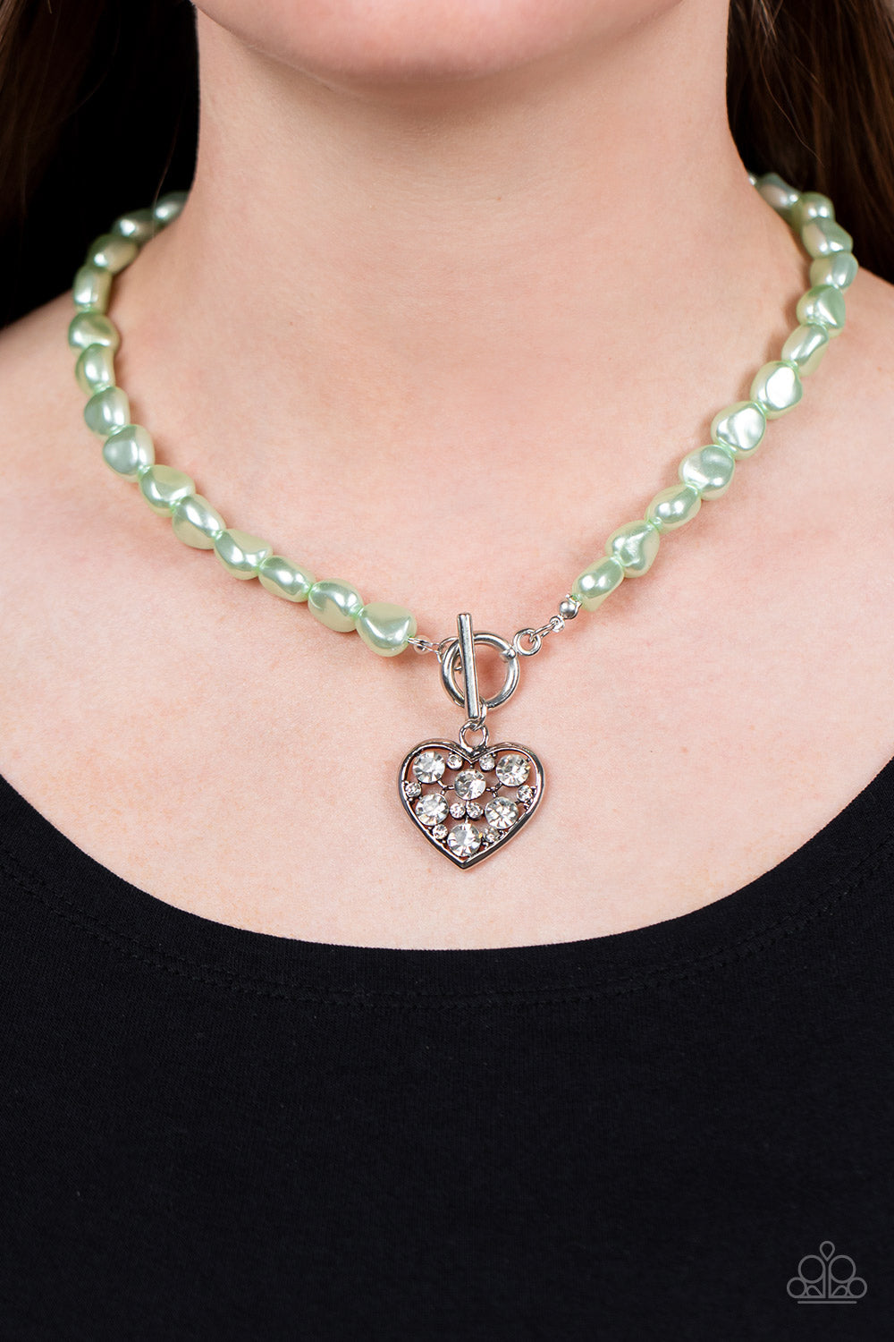 Color Me Smitten - green - Paparazzi necklace