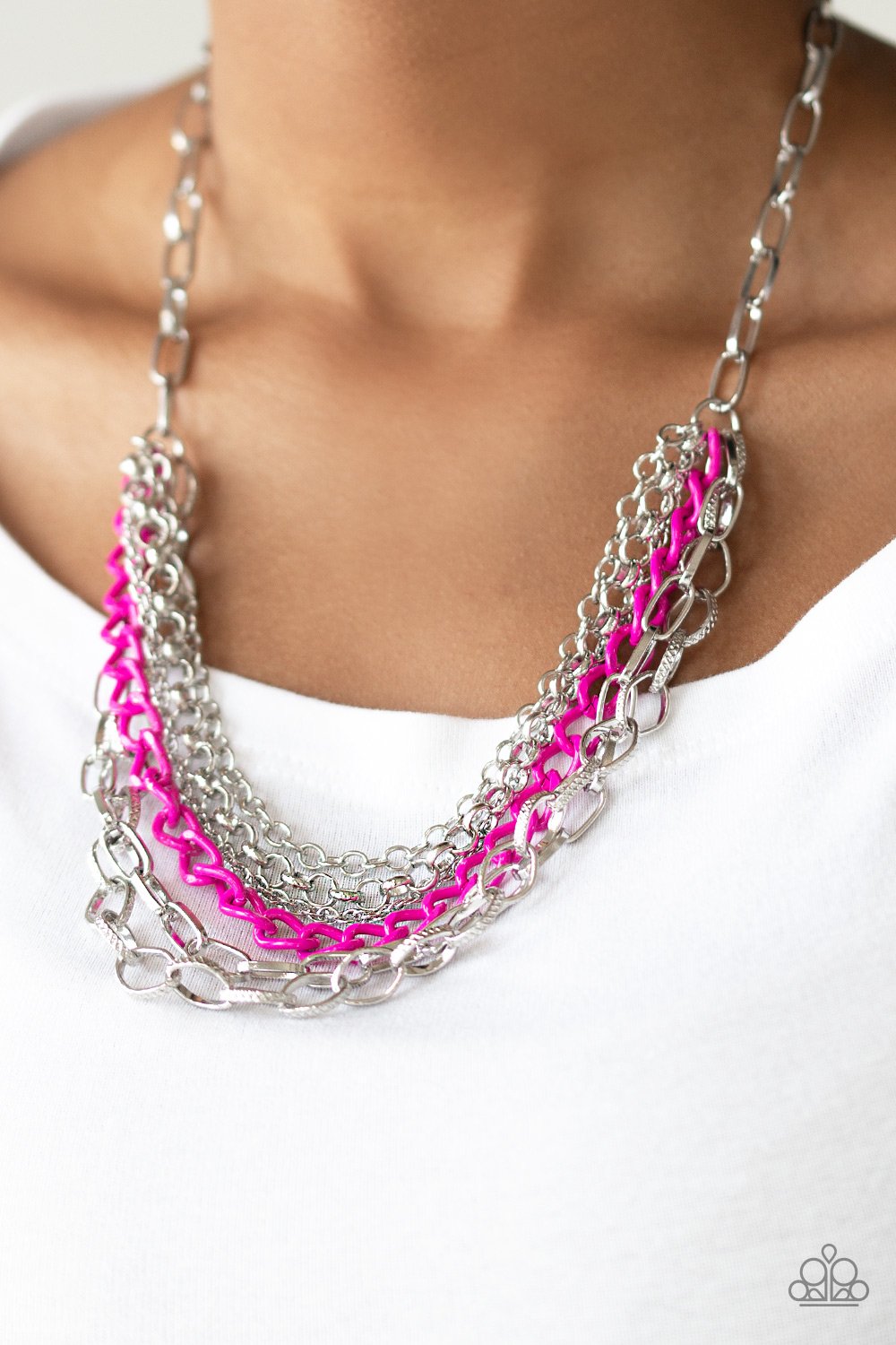 Color Bomb - pink - Paparazzi necklace