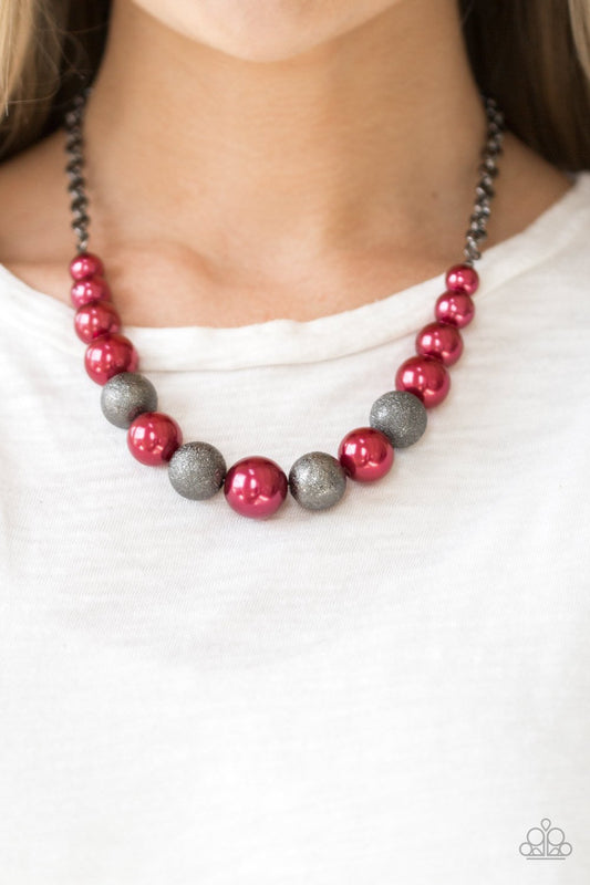 Color Me CEO-red-Paparazzi necklace