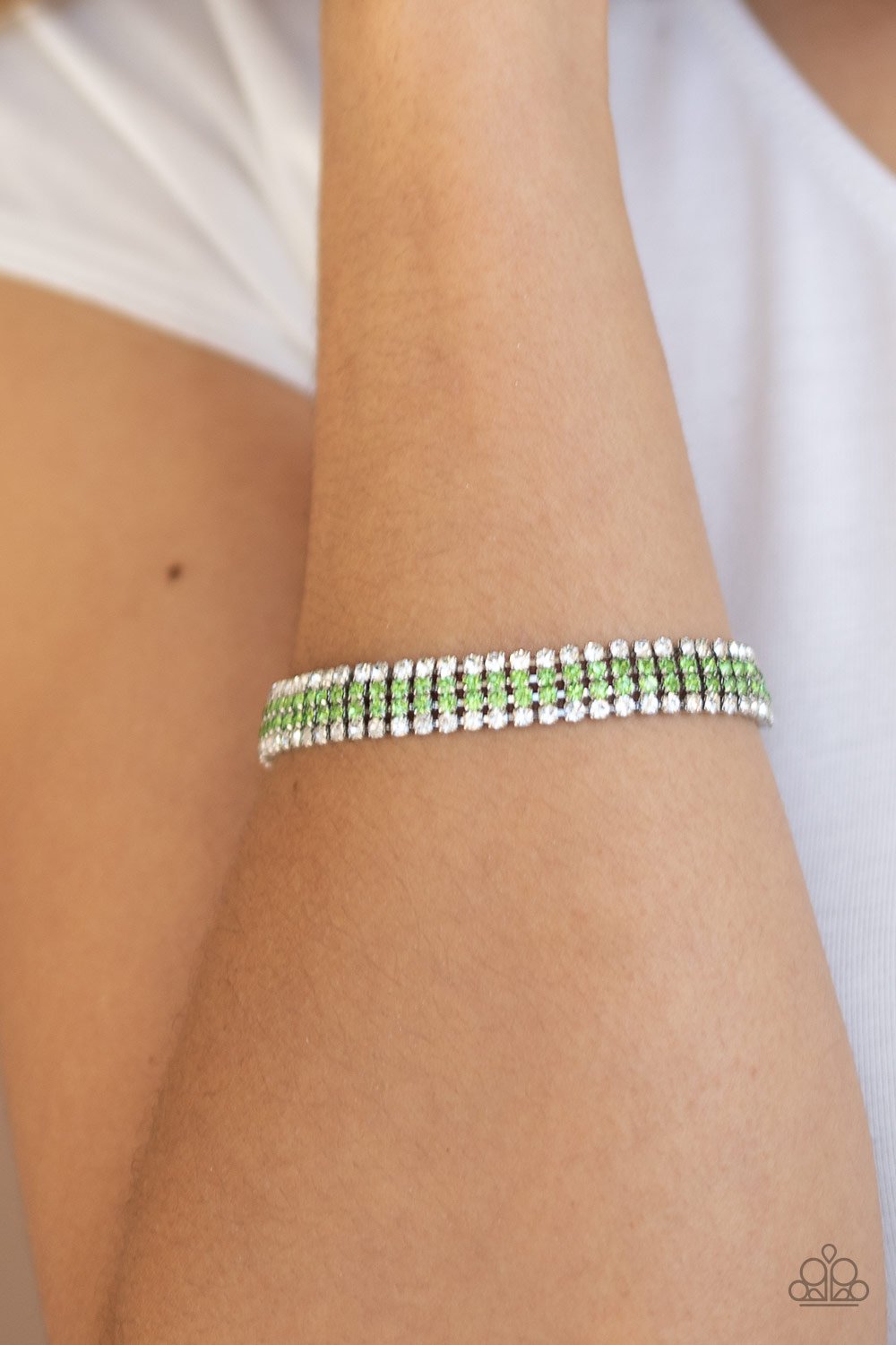 Color Me Couture-green-Paparazzi bracelet