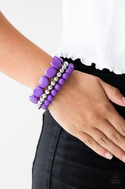 Color Venture - purple - Paparazzi bracelet