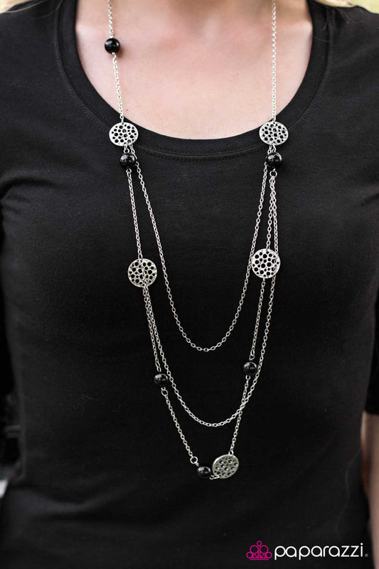 Colorful Calamity - black - Paparazzi necklace
